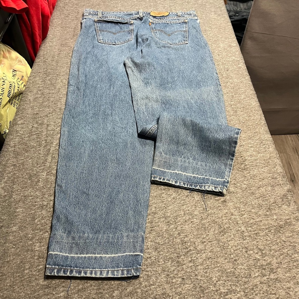Vintage Levis 550 Orange Tab Relaxed Fit Tapered Leg Jeans Medium Wash 38x32